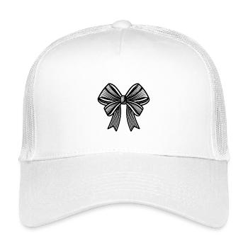 Geschenkband - Kinder Trucker-Cap - Weiß - Vorne