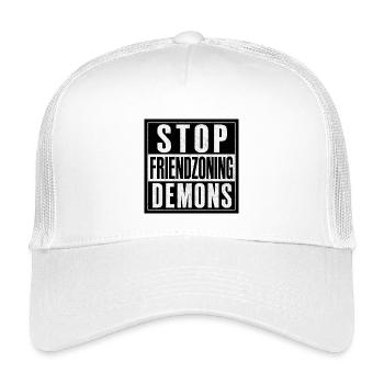 Stop Friendzoning Demons - Kids’ Trucker Cap - white - Front