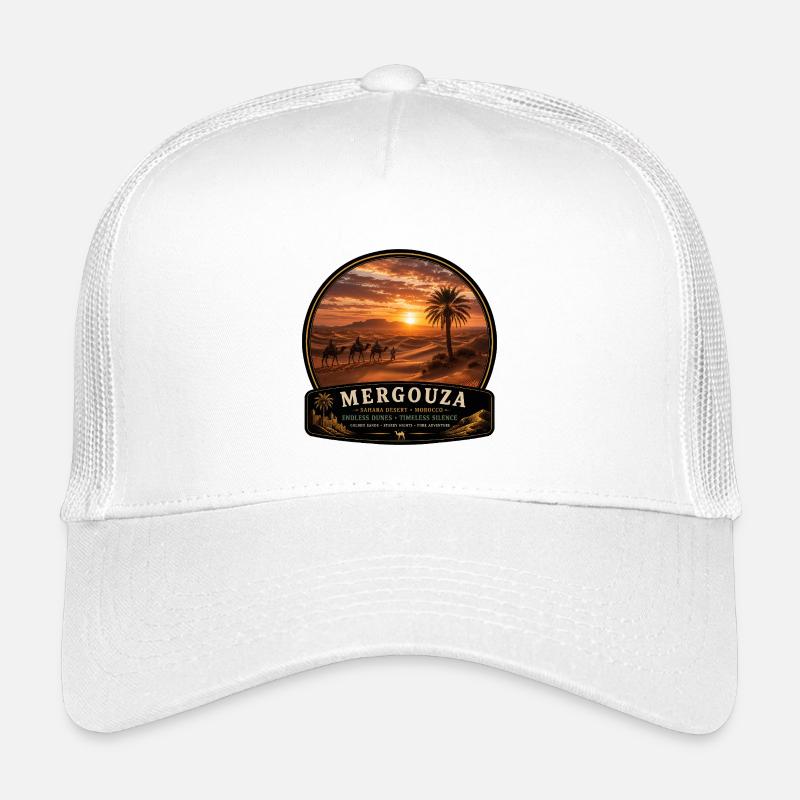 Mergouza Morocco Sahara Desert Camels Sun Kids’ Trucker Cap