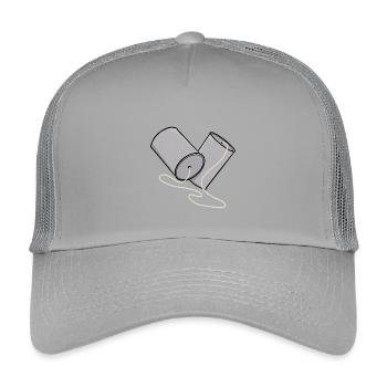 Tin Can Phone Nostalgia - Kids’ Trucker Cap - light grey - Front
