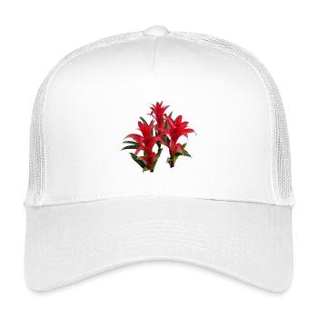 Vibrant_Red_Bromeliads - Kinder Trucker-Cap - Weiß - Vorne