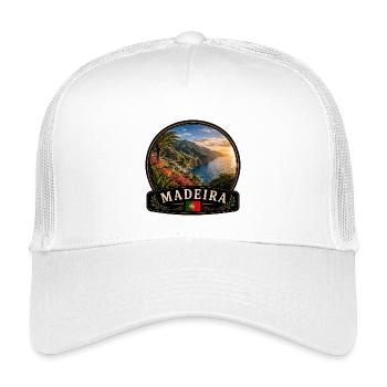 Madeira Funchal Paradies Blumen Atlantik Urlaub - Kinder Trucker-Cap - Weiß - Vorne