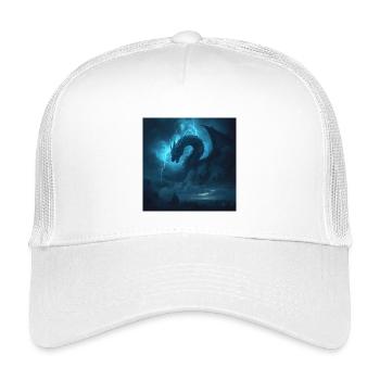 Slavic Viper Storm Dragon - Dark Fantasy - Kids’ Trucker Cap - white - Front