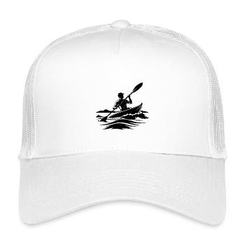 Man Kayaking - Kids’ Trucker Cap - white - Front