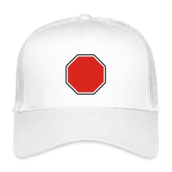verkehrsschild - für eigenen text - Kids’ Trucker Cap - white - Front