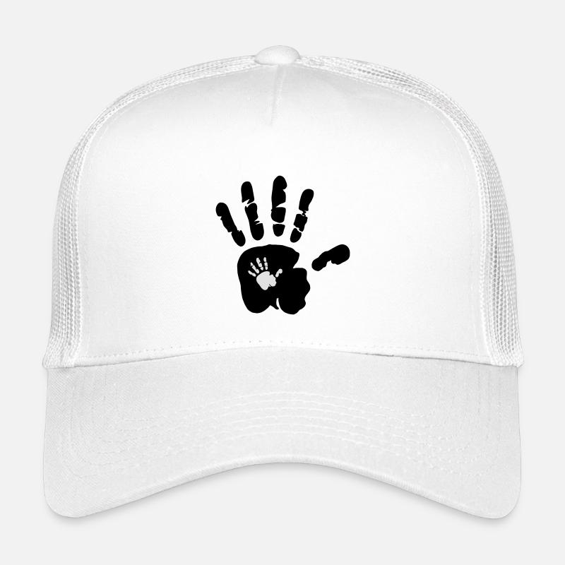Hand in Hand - Hände - Kind - Kinder - Kids - Kinder Trucker-Cap - Weiß