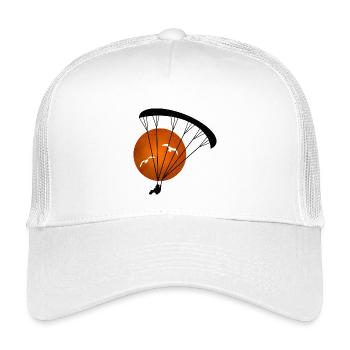 Sunset Paragliding Silhouette - Kids’ Trucker Cap - white - Front