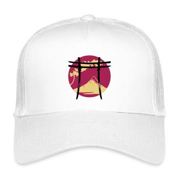 Japanese Arch Torii - Kids’ Trucker Cap - white - Front