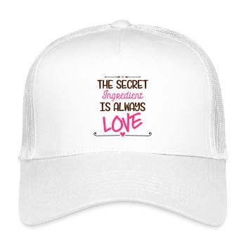 Secret Ingredient Love - Kids’ Trucker Cap - white - Front