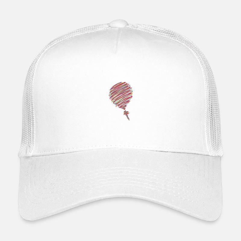 Neon Scribble Balloon – Pop Art Sketch Kids’ Trucker Cap