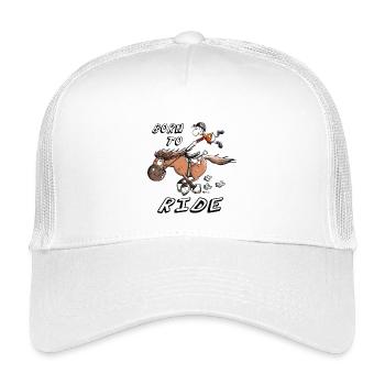 Born to Ride - Casquette trucker enfant - blanc - Devant