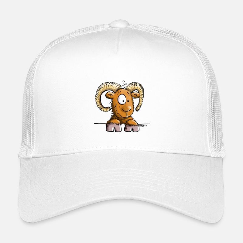 Abenteuerlustiger Widder - Kinder Trucker-Cap - Weiß