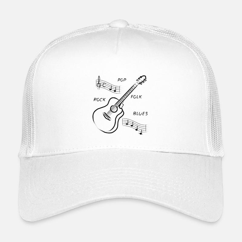 gitarre musiker gitarrist - Kinder Trucker-Cap - Weiß