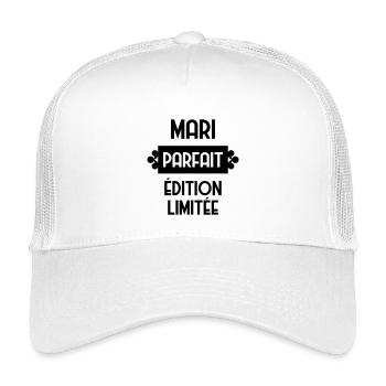 Mari - Chéri - Amour - Saint-Valentin - Love - Kids’ Trucker Cap - white - Front