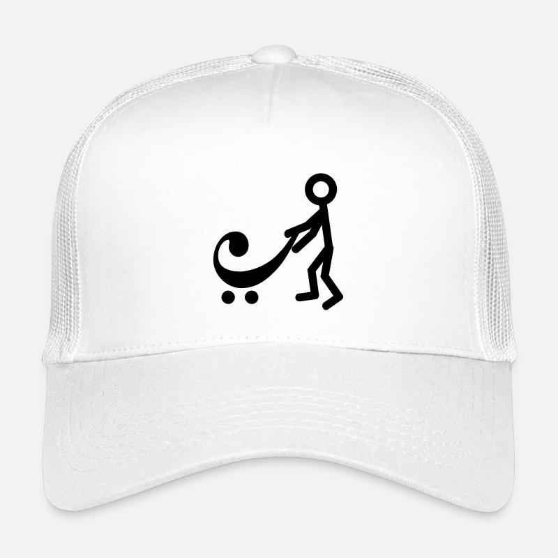 Joueur de basse avec un nouveau bébé Casquette trucker enfant