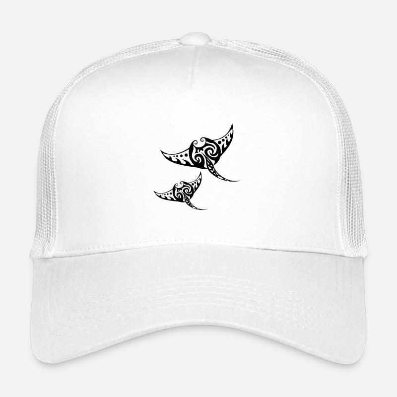 Zwei Rochen - Kinder Trucker-Cap - Weiß