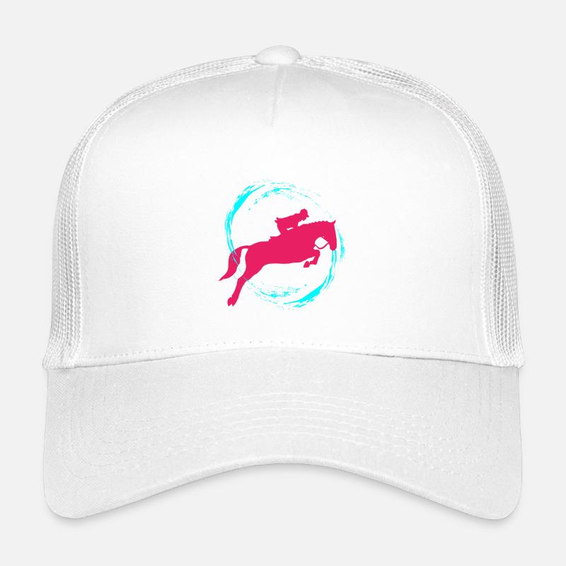 Reiten - Kinder Trucker-Cap - Weiß