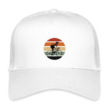 Retro Road Bike - Kids’ Trucker Cap - white - Front