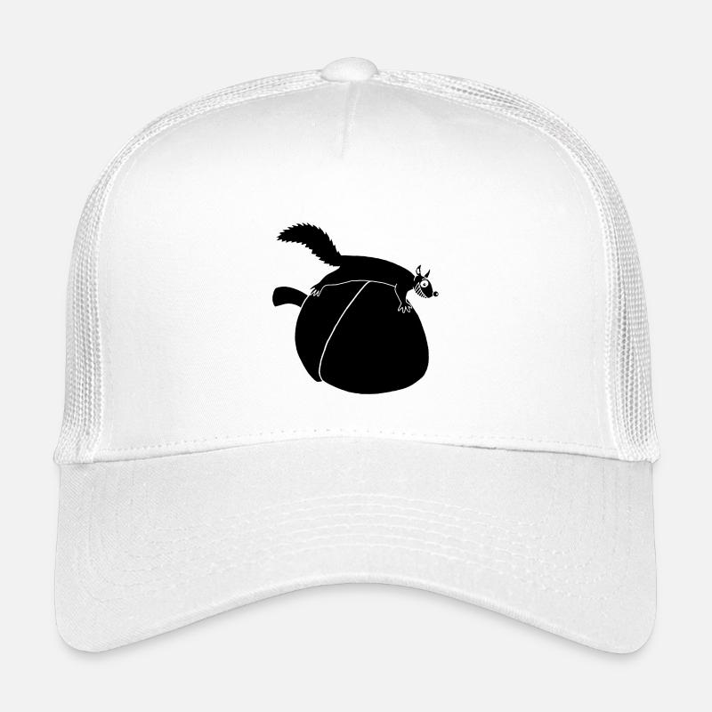 Das Eichhörnchen gegen die Eichel (schwarz) Kinder Trucker-Cap