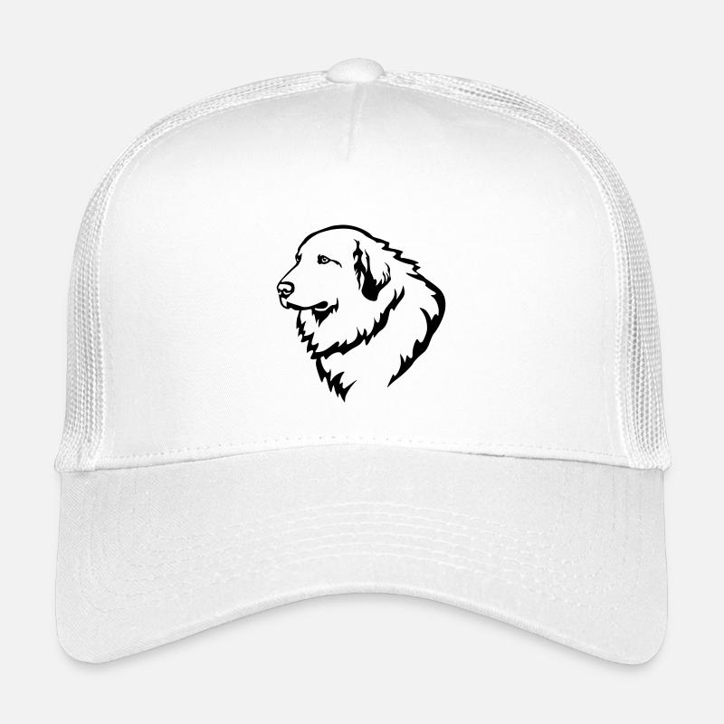 Pyrenean Mountain Dog Head Kids’ Trucker Cap