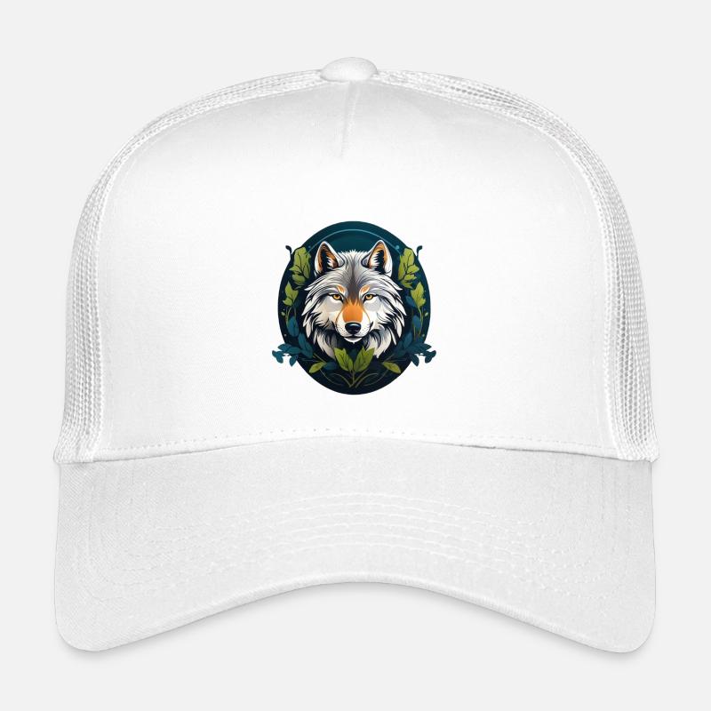 Loup habitant de la forêt Casquette trucker enfant