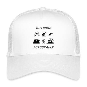 Outdoor Fotografin - Kinder Trucker-Cap - Weiß - Vorne