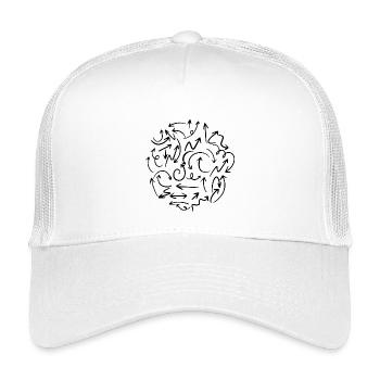 Asked me for directions - Kids’ Trucker Cap - white - Front