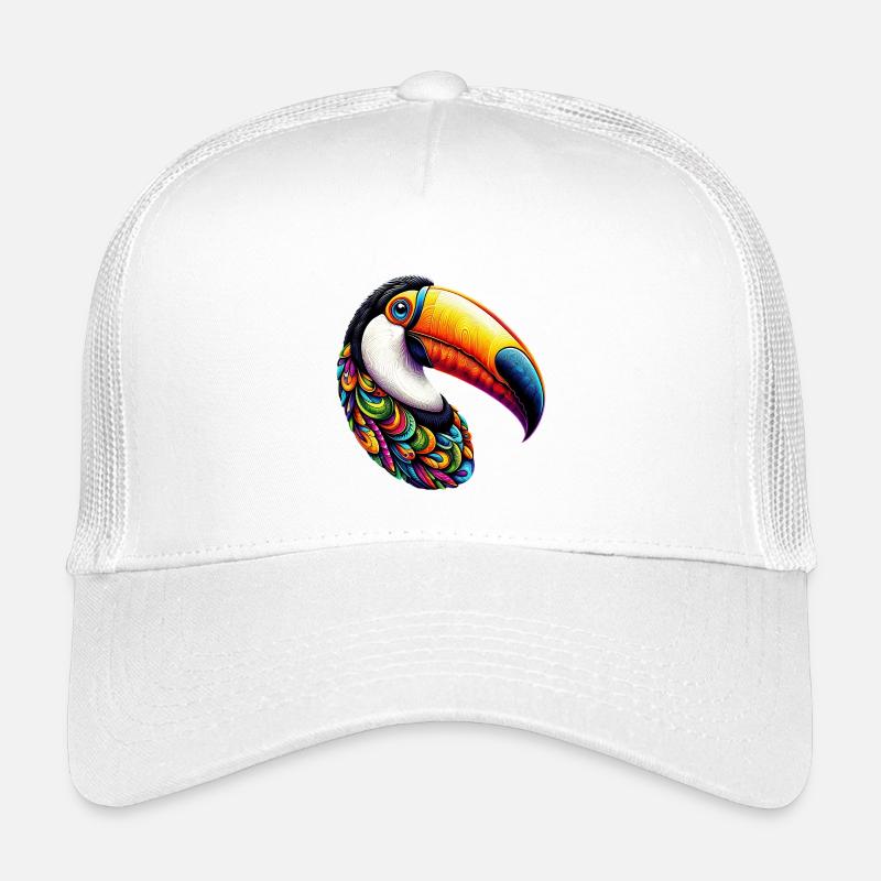 Tukan - Kinder Trucker-Cap - Weiß