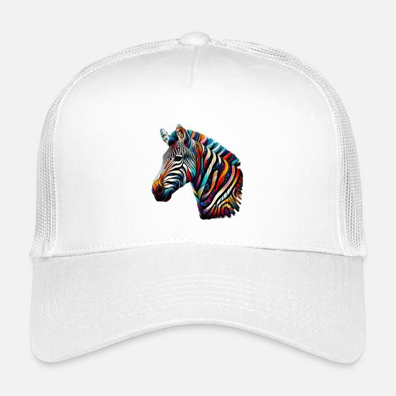 Zebra - Kinder Trucker-Cap - Weiß