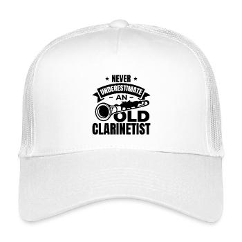 Clarinetist grandfather - Kids’ Trucker Cap - white - Front