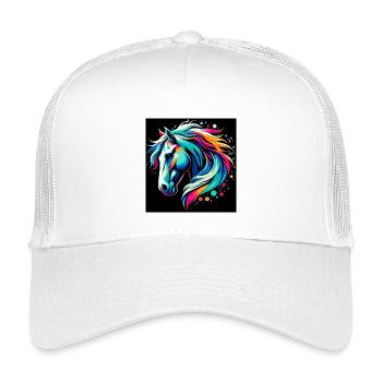 Horse - Kids’ Trucker Cap - white - Front