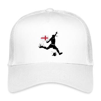 Fußball England Fan Spieler Explosion EM 2024 icon - Kinder Trucker-Cap - Weiß - Vorne
