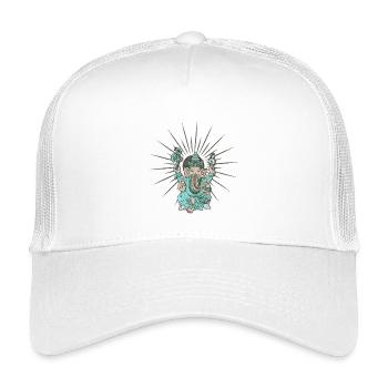 Indian elephant Ganesha. - Kids’ Trucker Cap - white - Front