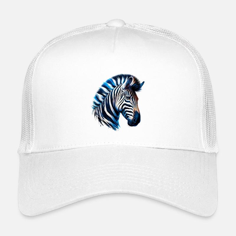 Zebra - Kinder Trucker-Cap - Weiß