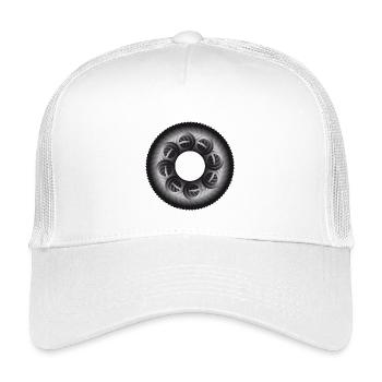 Sprocket | Circle - Kids’ Trucker Cap - white - Front