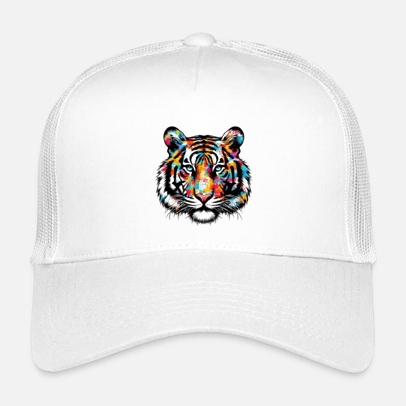 Tiger - Kinder Trucker-Cap - Weiß