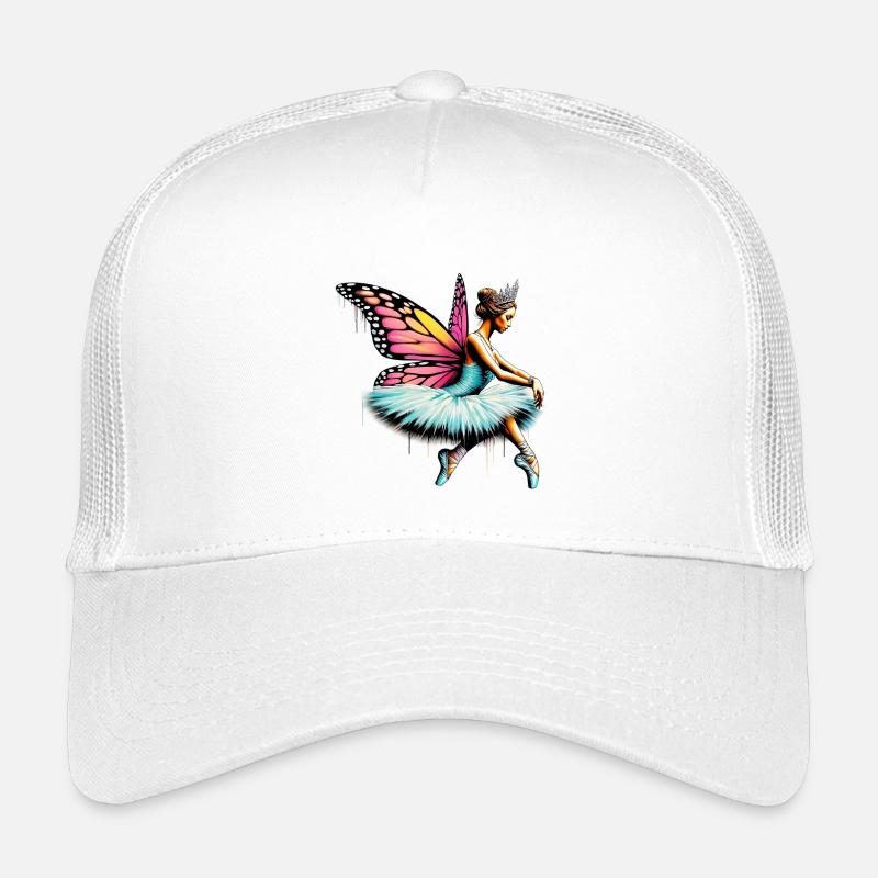 Ballerine avec des ailes de papillon papillons tutu Casquette trucker enfant