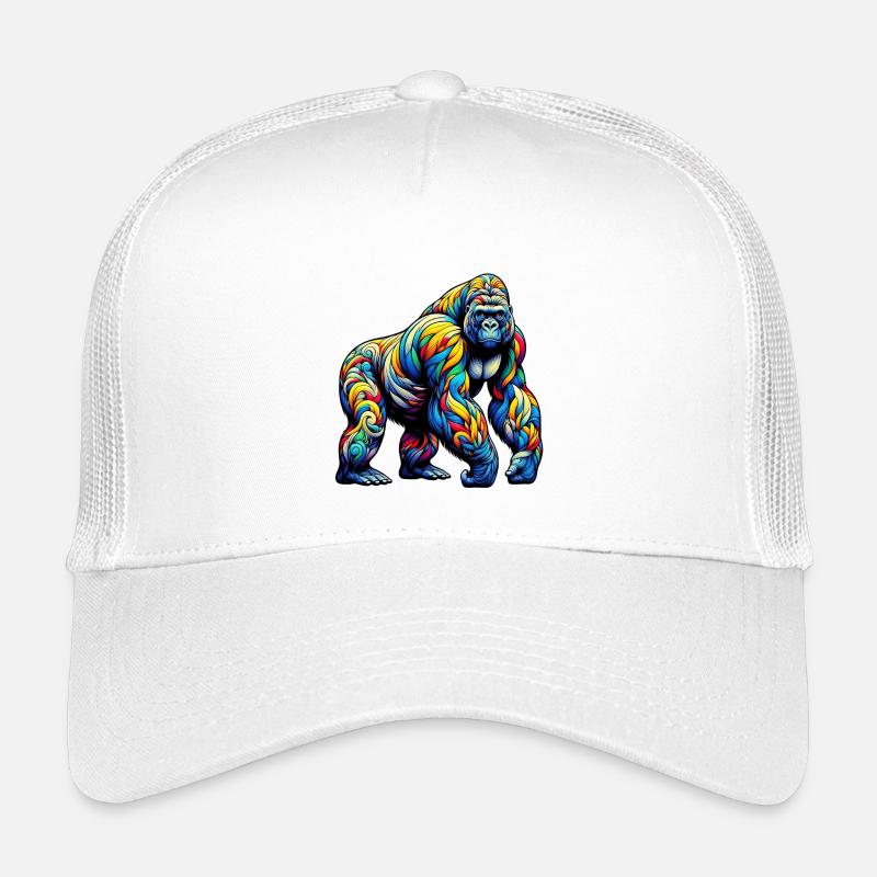 Gorilla - Kinder Trucker-Cap - Weiß