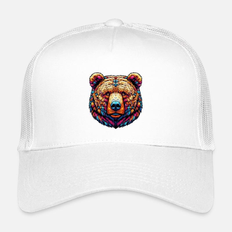 Bär - Kinder Trucker-Cap - Weiß