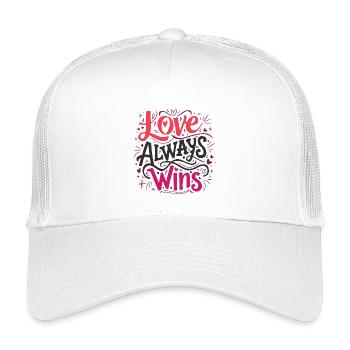 LGBTQ Pride Month - Love Always Wins - Kids’ Trucker Cap - white - Front