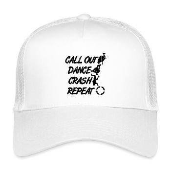Call Out Dance Crash Repeat - Kids’ Trucker Cap - white - Front