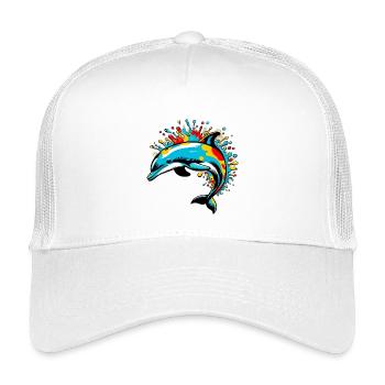 Dauphin - Casquette trucker enfant - blanc - Devant