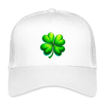 Four-leaf clover - Kids’ Trucker Cap - white - Front