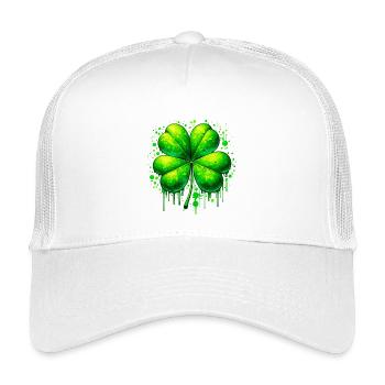 Trèfle à quatre feuilles - Casquette trucker enfant - blanc - Devant