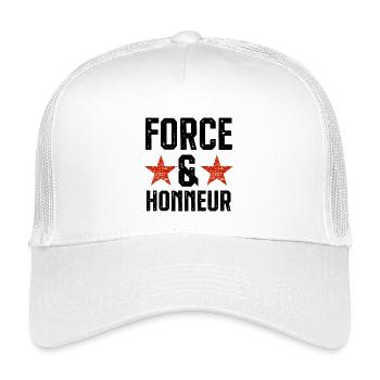 Force et honneur 2 - Casquette trucker enfant - blanc - Devant