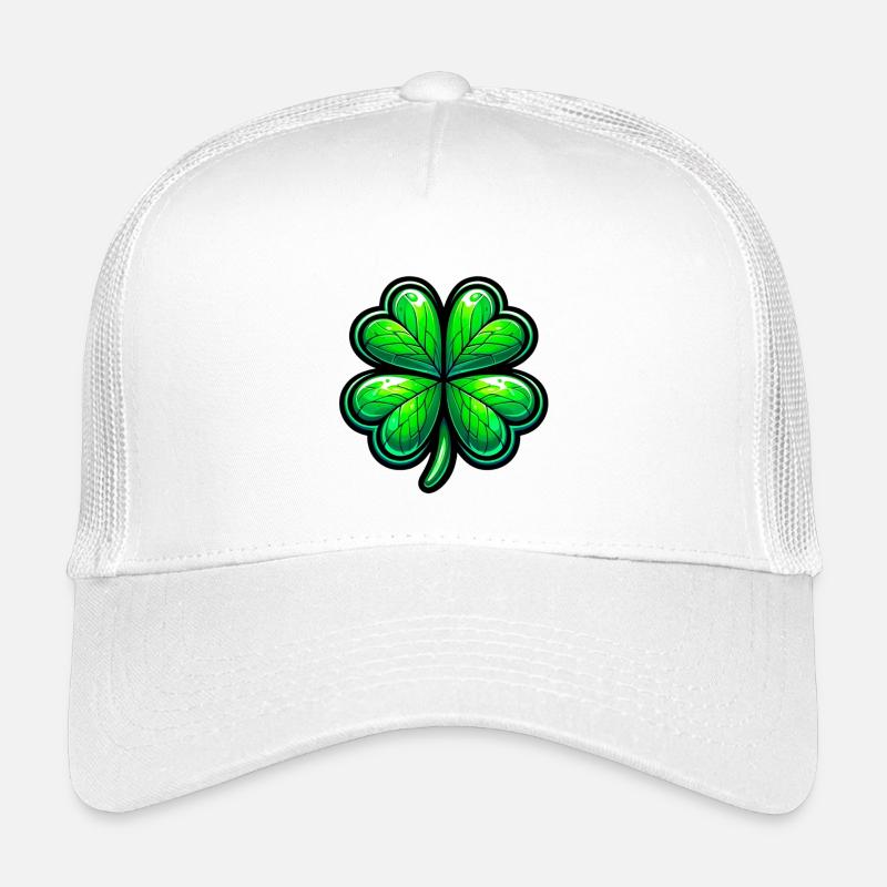Four-leaf clover - Kids’ Trucker Cap - white