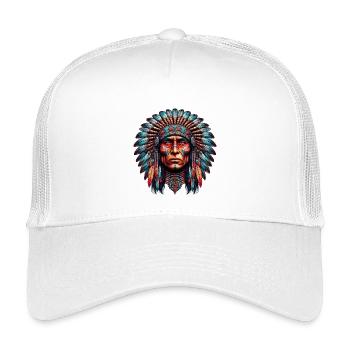 American Indian American - Kids’ Trucker Cap - white - Front