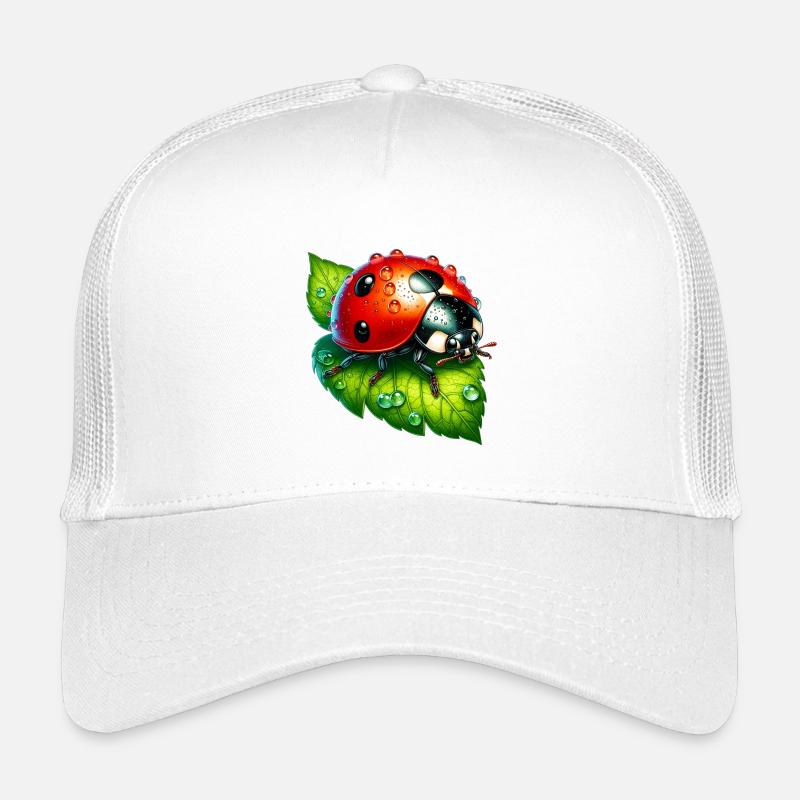 Marienkäfer - Kinder Trucker-Cap - Weiß