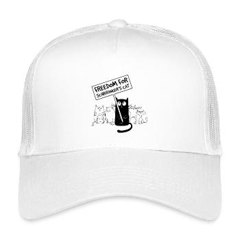 Freedom for Schrödinger's Cat - Funny Saying - Kids’ Trucker Cap - white - Front