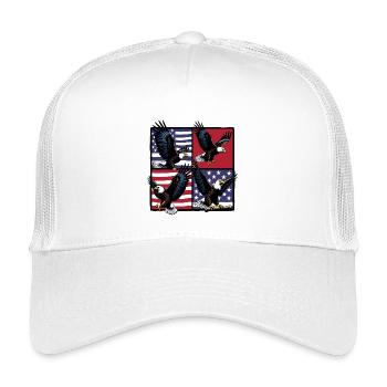 Bald eagle - Kids’ Trucker Cap - white - Front